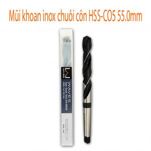Mũi khoan inox chuôi côn HSS-CO5 55.0mm