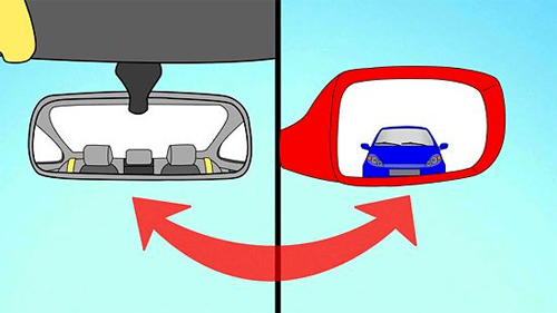 Hướng dẫn cách chỉnh gương xe ô tô 4