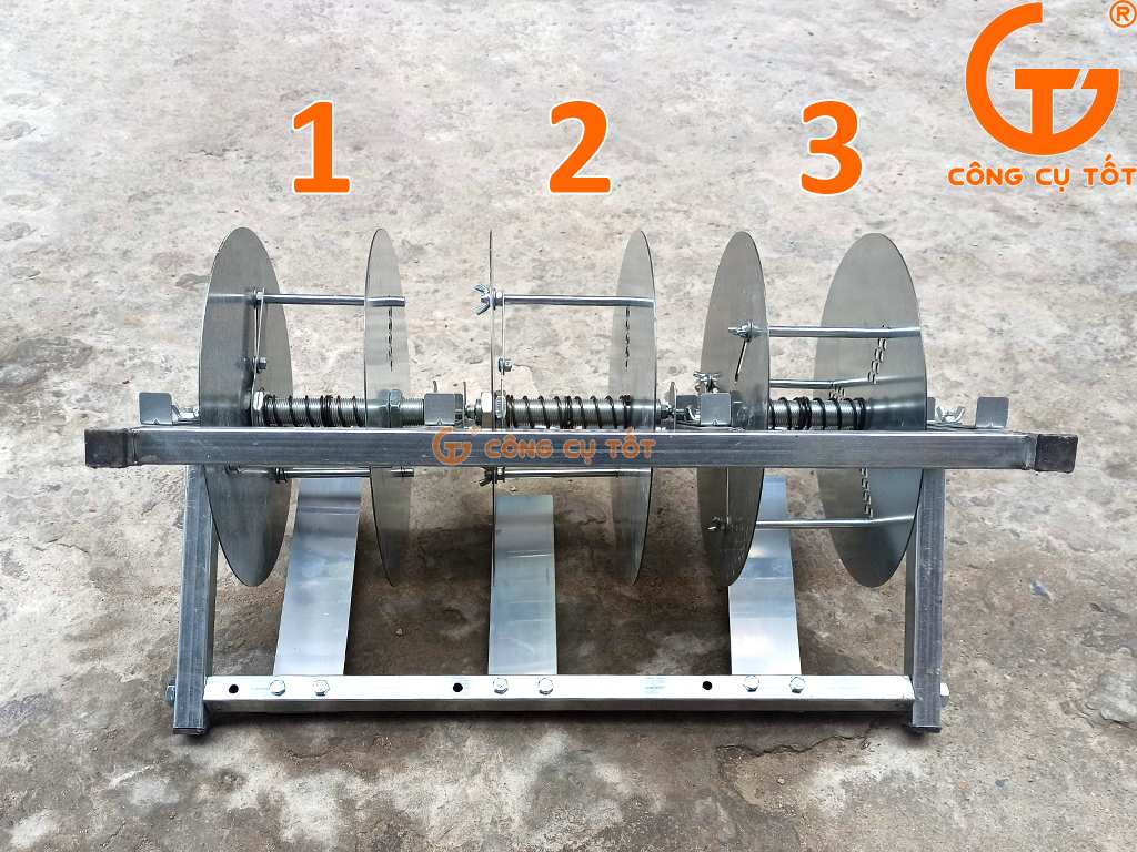 Rulo tuôn dây điện 3 khoang Ø25xH10cm GT5409 Việt Nam dày dặn nặng 6.5kg