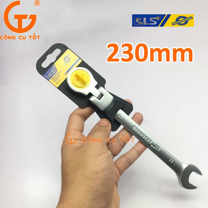 Cờ lê vòng miệng lắc léo 17mm LS200330 dễ dàng cầm nắm và sử dụng