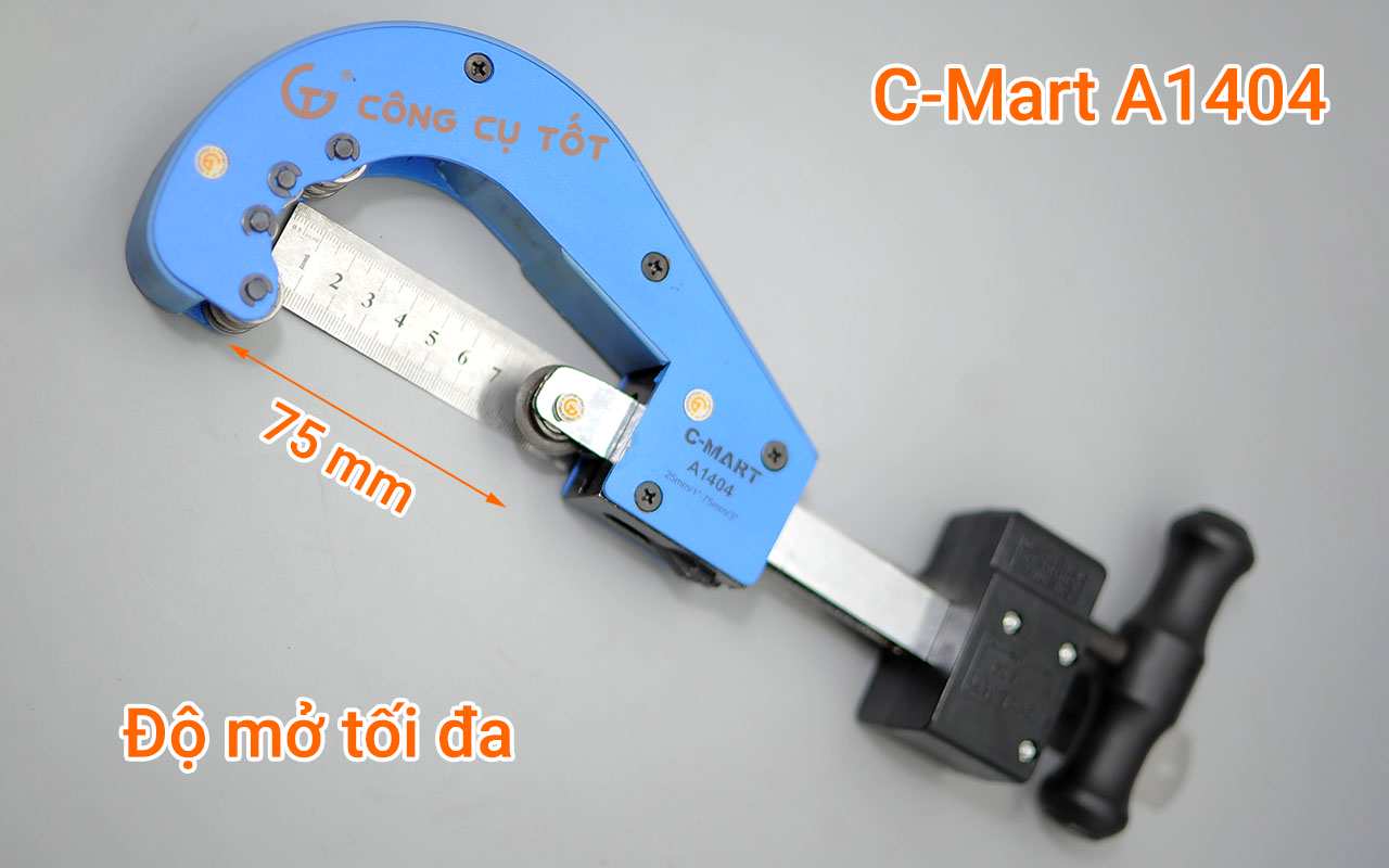 Độ mở tối đa của dao cắt ống C-mart A1404-75