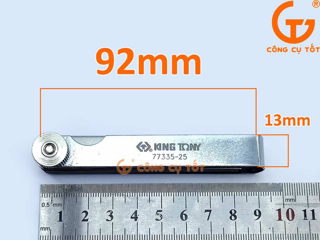 Thước lá đo khe hở kích thước 0.04-1mm Kingtony 77335-25