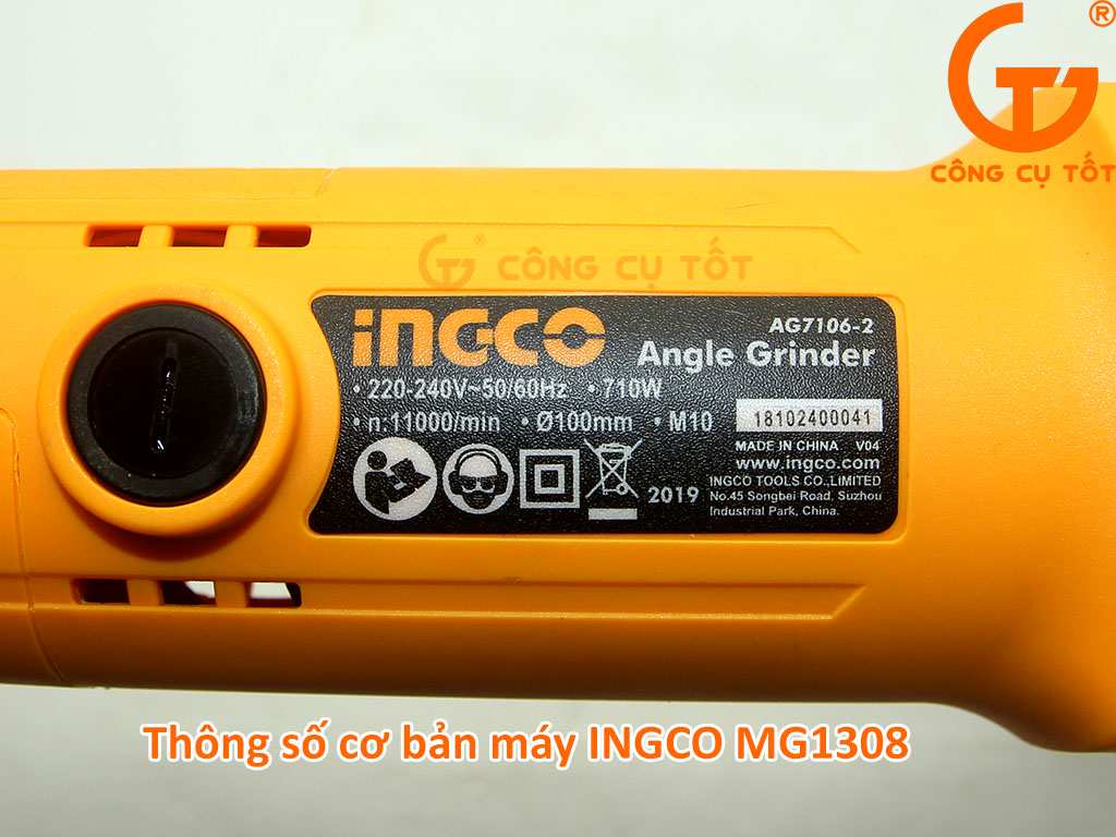 Thông số máy INGCO MG1308