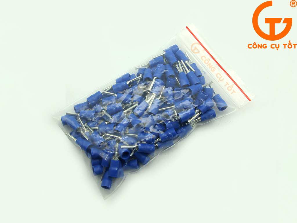 Túi cos pin đặc tròn PTV 2-10 bọc nhựa xanh