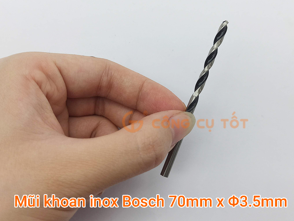 Mũi khoan inox Bosch 70mm x Φ3.5mm