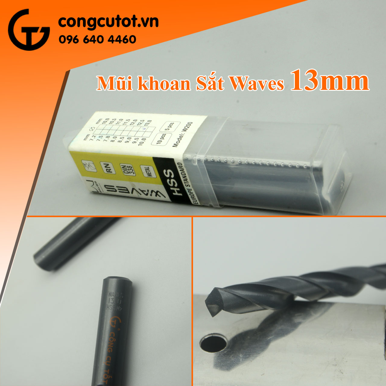 Mũi khoan sắt Wave 13mm dòng W200