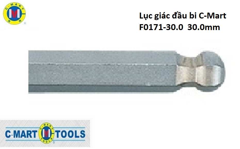 Hình ảnh 2 của mặt hàng Lục giác đầu bi C-Mart F0171-30.0 30.0mm