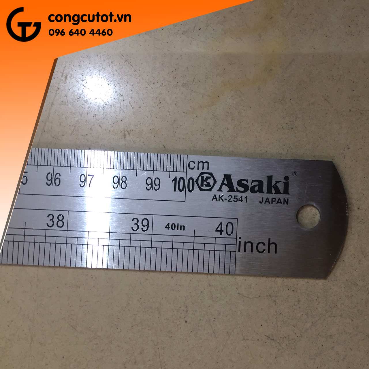Hình ảnh 6 của mặt hàng Thước lá inox 300mm Asaki AK-2538