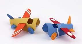 Cách làm mô hình máy bay cực đẹp tặng bé từ lõi giấy