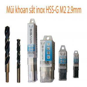 Mũi khoan sắt inox HSS-G M2 2.9mm