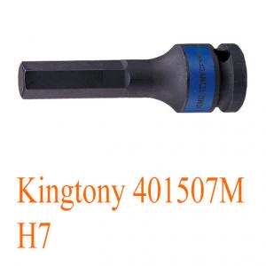 Đầu tuýp đen 1/2" lục giác H7 Kingtony 401507M