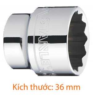 Đầu tuýp 1/2" 36mm, 6pt Stanley STMT72958-8B