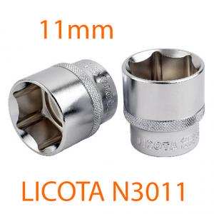 Đầu tuýp 3/8" 6 góc Flank 11mm LICOTA