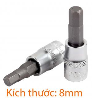 Đầu tuýp mũi vít 1/4" lục giác 8mm LICOTA