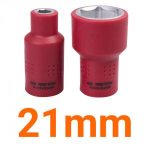 Đầu tuýp cách điện 1000V 21mm Kingtony 4335VE21M