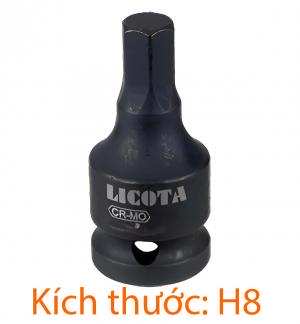 Đầu tuýp 1/2" lục giác chìm H8 LICOTA