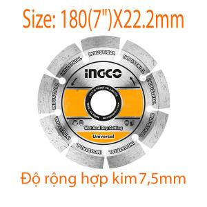 Đĩa cắt gạch khô Ingco DMD011802