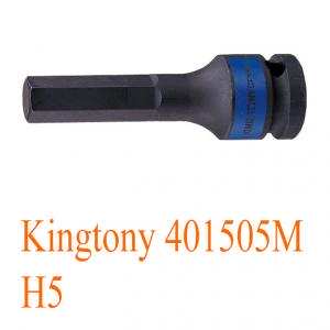 Đầu tuýp đen 1/2" lục giác H5 Kingtony 401505M