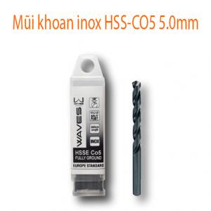 Mũi khoan inox HSS-CO5 5.0mm