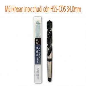 Mũi khoan inox chuôi côn HSS-CO5 34.0mm