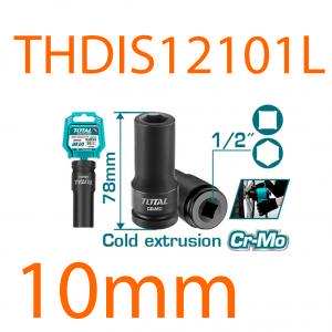 Đầu tuýp tác động sâu 1/2 inch 10mm total THDIS12101L