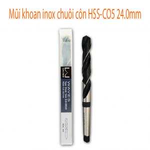 Mũi khoan inox chuôi côn HSS-CO5 24.0mm