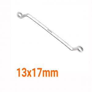 Cờ lê 2 đầu vòng nghiêng 75 độ xi mờ 13x17mm LICOTA