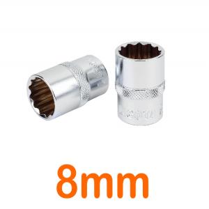 Đầu tuýp 1/2" 12 góc Flank 8mm LICOTA