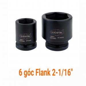 Đầu tuýp đen 3/4" 6 góc Flank 2-1/16" LICOTA