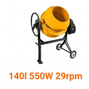 Máy trộn bê tông 140l 550W 29rpm TOLSEN 79952