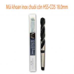 Mũi khoan inox chuôi côn HSS-CO5 18.0mm