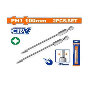 Bộ 2 mũi vít bake nối dài PH1x100mm Wadfow