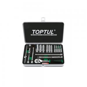 Hộp đầu tuýp 1/4" 18 chi tiết Toptul