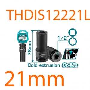 Đầu tuýp tác động sâu 1/2 inch 21mm total THDIS12211L