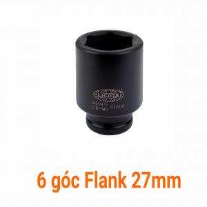 Đầu tuýp đen dài 3/4" 6 góc Flank 27mm LICOTA