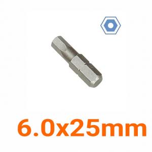 Mũi bắt vít lục giác có lỗ 6x25mm LICOTA