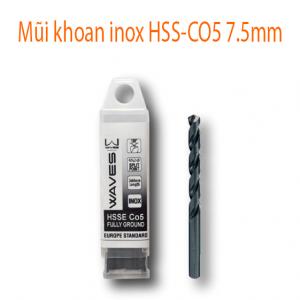 Mũi khoan inox HSS-CO5 7.5mm