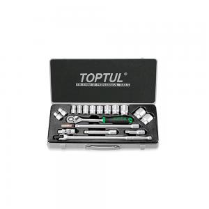 Hộp đầu tuýp 1/2" 18 chi tiết Toptul