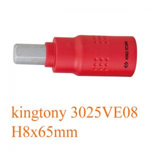 Đầu tuýp lục giác cách điện H8x65mm kingtony 3025VE08