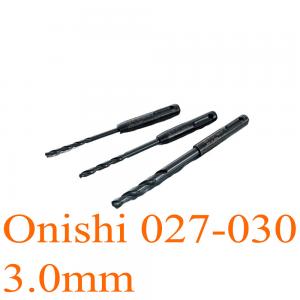 Mũi khoan sắt thép Ø3.0mm chuôi gài 106mm Onishi