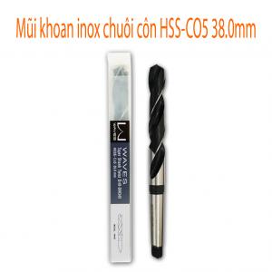 Mũi khoan inox chuôi côn HSS-CO5 38.0mm