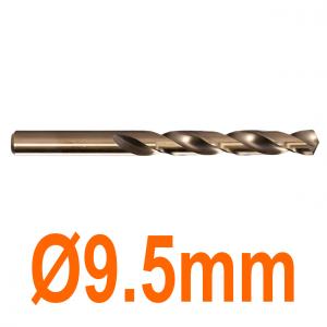 Mũi khoan chuyên inox Ø9.5mm phủ coban vàng Senka