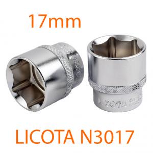 Đầu tuýp 3/8" 6 góc Flank 17mm LICOTA