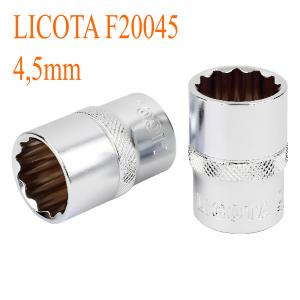 Đầu tuýp 1/4" 12 góc Flank 4.5mm LICOTA