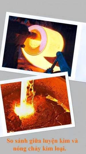 Sự khác biệt giữa phương pháp luyện kim và nóng chảy kim loại.