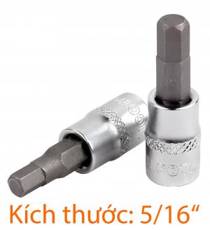 Đầu tuýp mũi vít 3/8" lục giác 5/16inch LICOTA