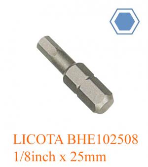 Mũi bắt vít lục giác 1/8inch x 25mm LICOTA