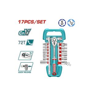 Bộ 17 đầu tuýp 1/2" Total