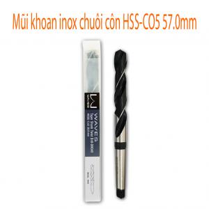 Mũi khoan inox chuôi côn HSS-CO5 57.0mm