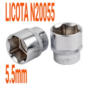 Đầu tuýp 1/4" 6 góc Flank 5.5mm LICOTA